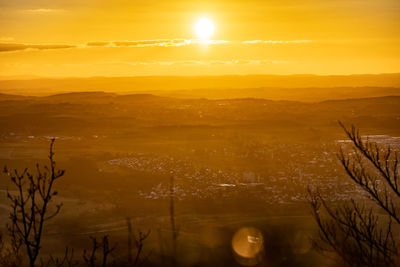 Scenic view of sunset