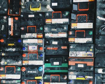 Full frame shot of colorful objects