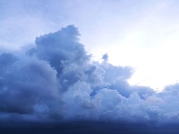 Low angle view of clouds in sky