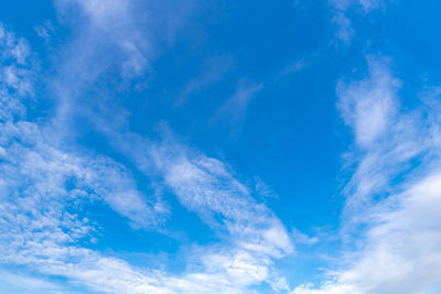 Low angle view of clouds in sky