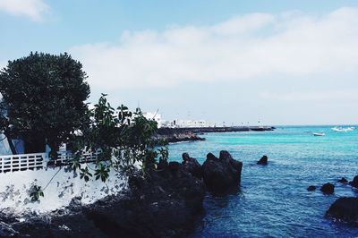 Scenic view of sea against sky