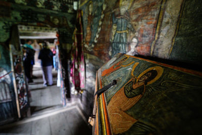 Graffiti on old wall