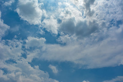 Low angle view of clouds in sky