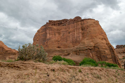 Rock formations against sky