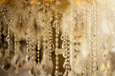 Close-up of chandelier