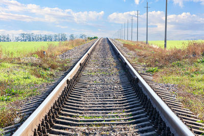 View of railroad track