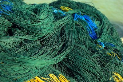 Close-up of fishing net