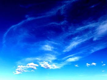 Low angle view of clouds in sky