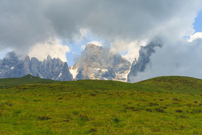 Panoramic view of landscape against sky