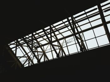 Low angle view of modern building against sky