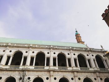 Low angle view of building against sky