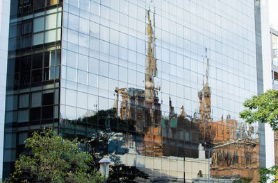 Low angle view of buildings against sky