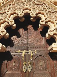 Low angle view of ornate ceiling in building