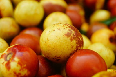 Full frame shot of fruits at market stall