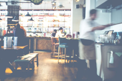 Man having food on table