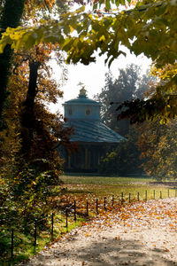 Built structure with trees in background