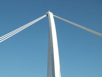 Low angle view of built structure against blue sky