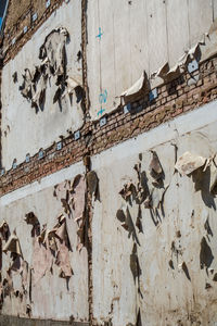 Full frame shot of weathered wall