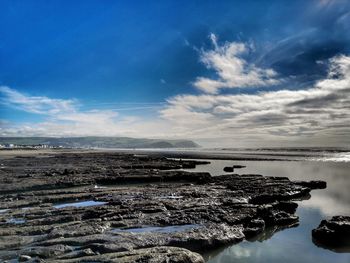 Scenic view of sea against sky