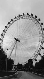 Low angle view of ferris wheel