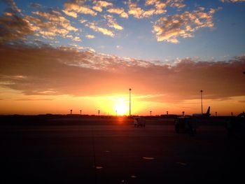 Scenic view of sunset sky