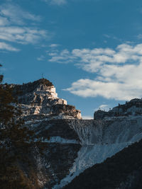 Bridge over river against sky