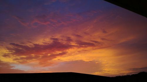 Scenic view of sky during sunset