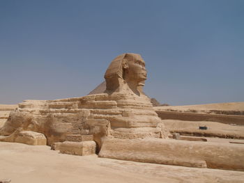 Sphinx against clear sky