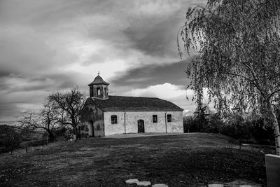 View of bell tower against sky