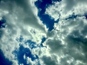 Low angle view of clouds in sky