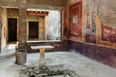 Interior of old building