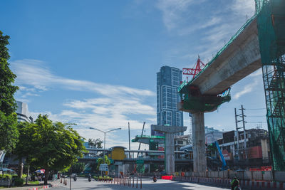 City street against sky