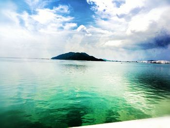 Scenic view of sea against sky