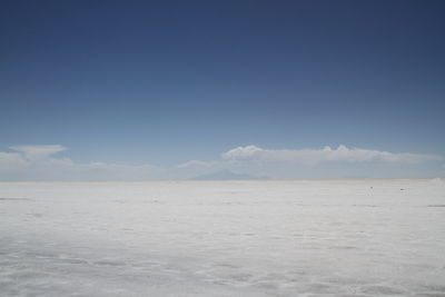 View of sea against cloudy sky