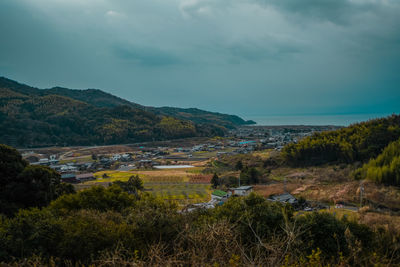 Scenic view of landscape against sky