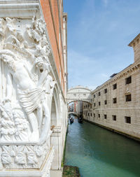 Canal amidst buildings in city