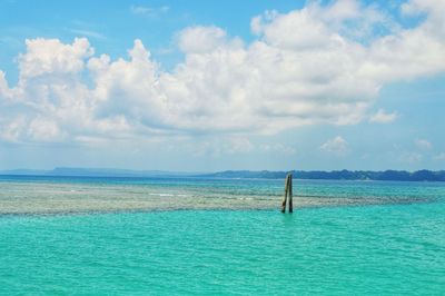 Scenic view of sea against sky