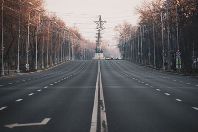 View of road in city