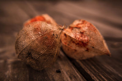 Close-up of pineapple on table