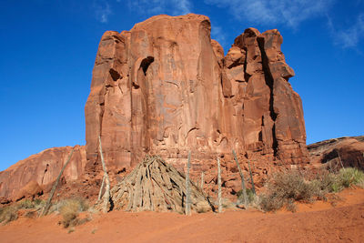 Rock formations in a desert