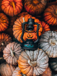 Close-up of pumpkins