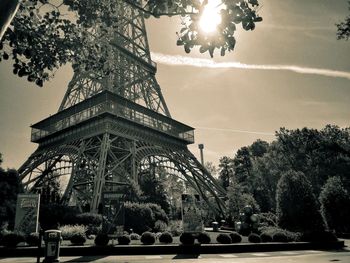 Low angle view of built structure against sky