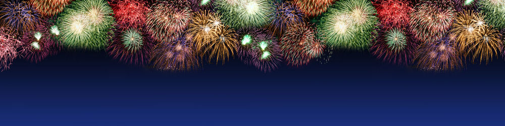 Low angle view of firework display