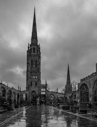 View of cathedral against cloudy sky