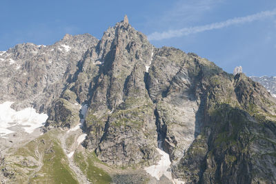 Scenic view of rocky mountains against sky