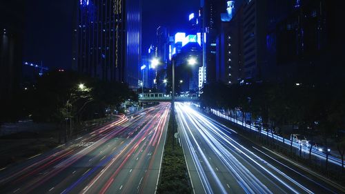 City street at night