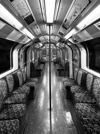 Interior of train