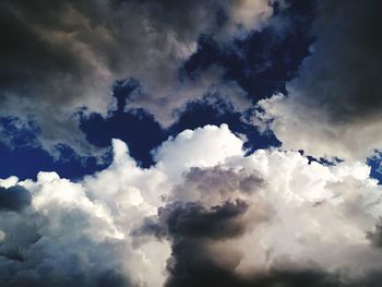 Low angle view of clouds in sky