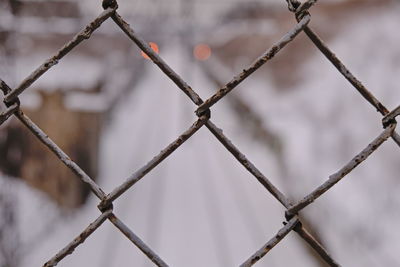 Close-up of chainlink fence