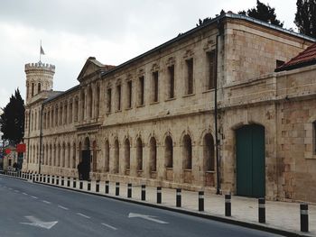 View of building against cloudy sky